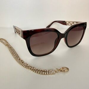 NEW!!! Guess women brown  sunglasses GU7691 52F Authentic